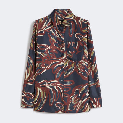 Rive Printed Shirt - Plum