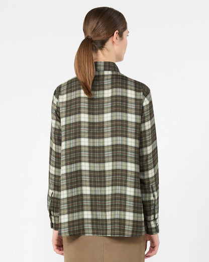 Rete Tartan Shirt - Green Ecru