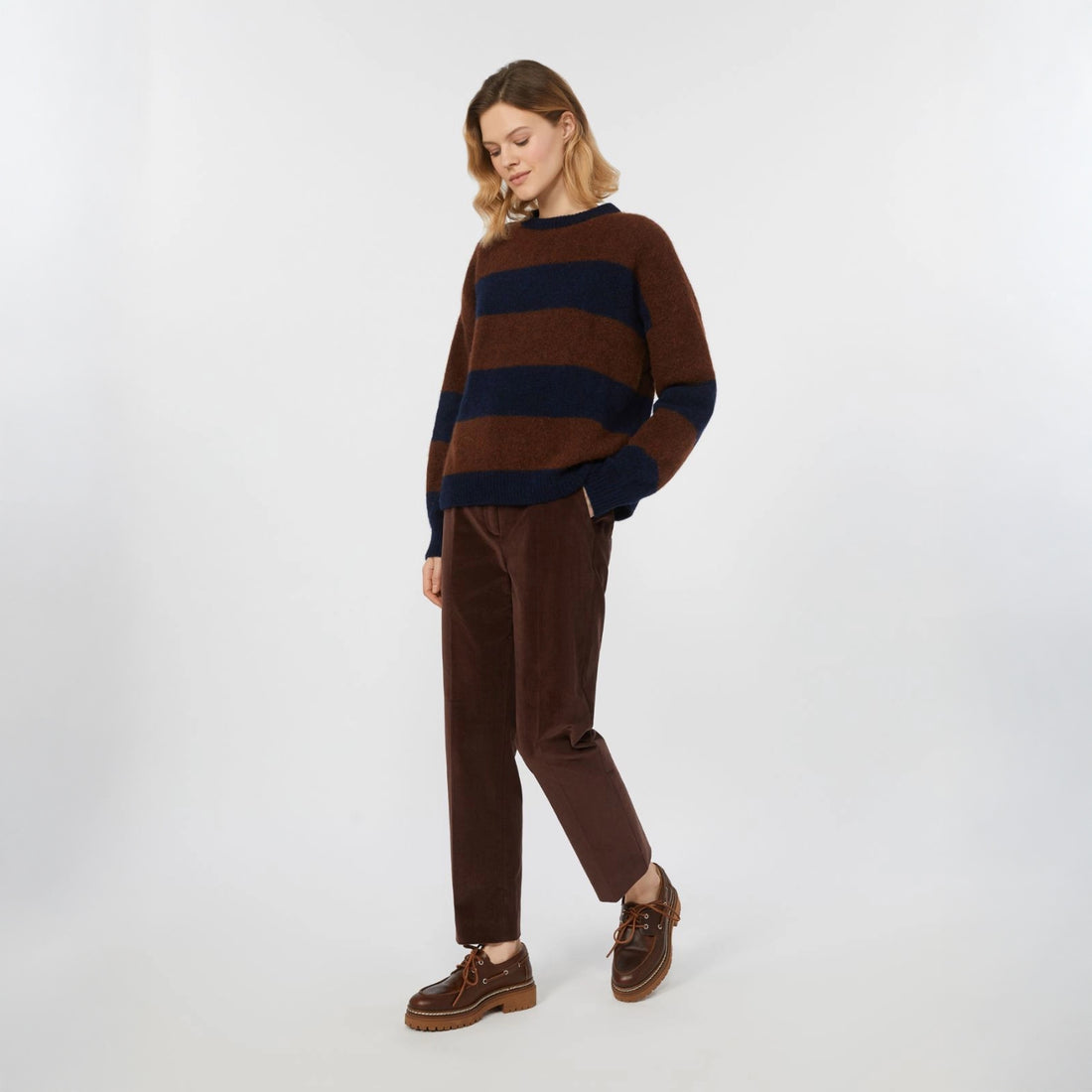 Marrucca Slim Cord Trouser - Wine