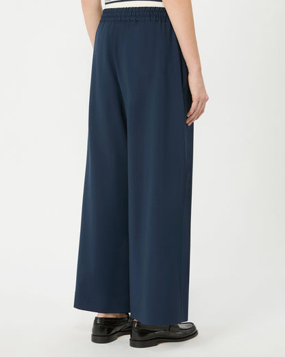 Delmo Navy Wool Trouser - Navy