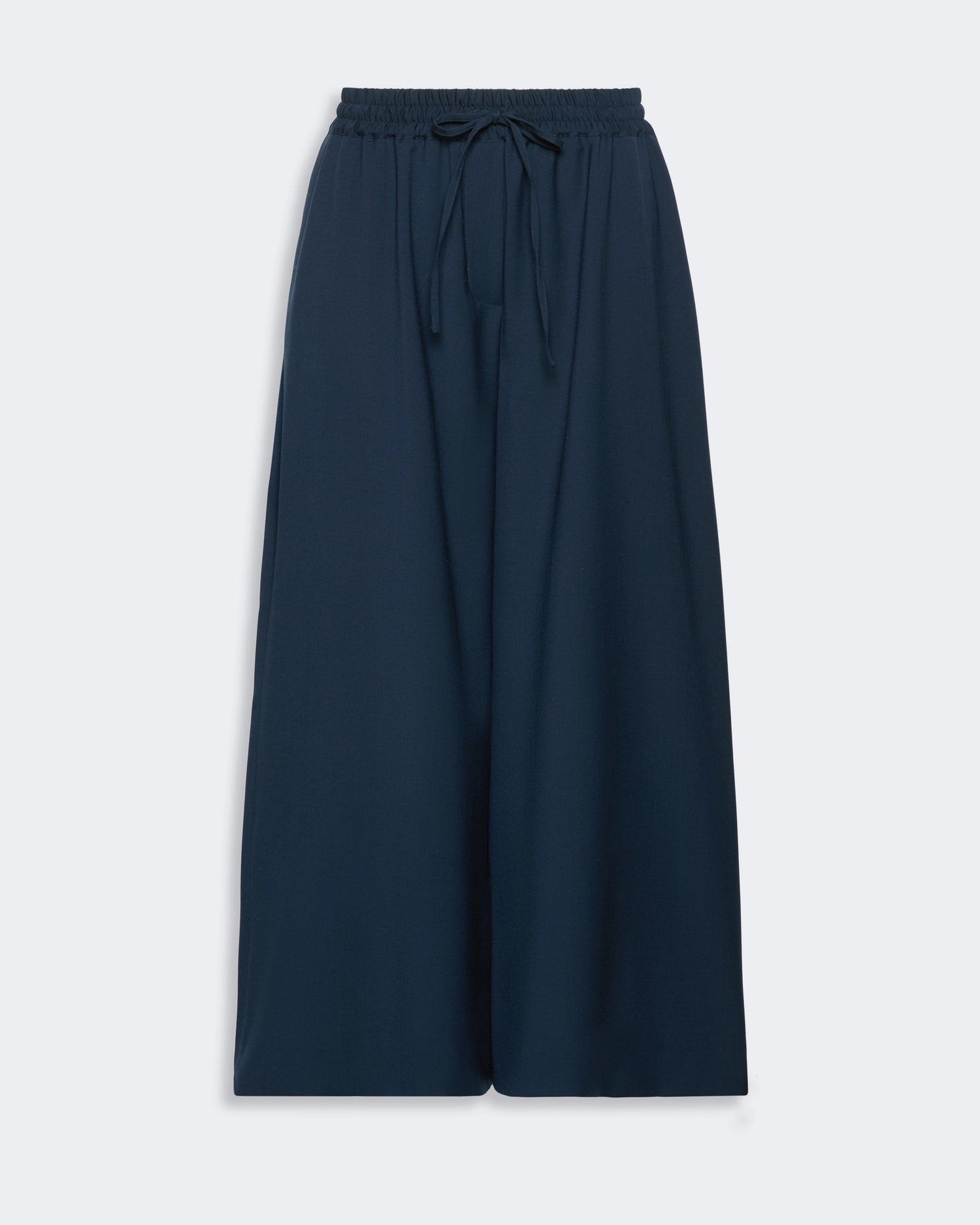 Delmo Navy Wool Trouser - Navy
