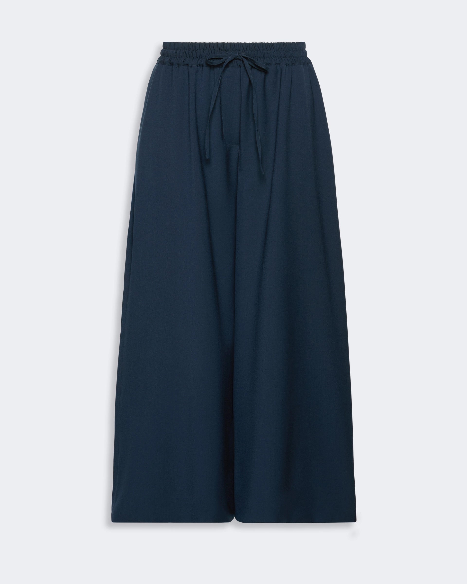 Delmo Navy Wool Trouser - Navy