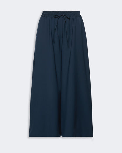Delmo Navy Wool Trouser - Navy