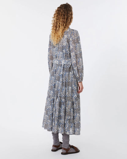 Oboli Printed Shirt Dress - Navy