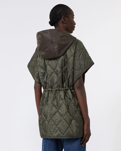 Dorigano Sleeveless Quilted Waistcoat - Mud