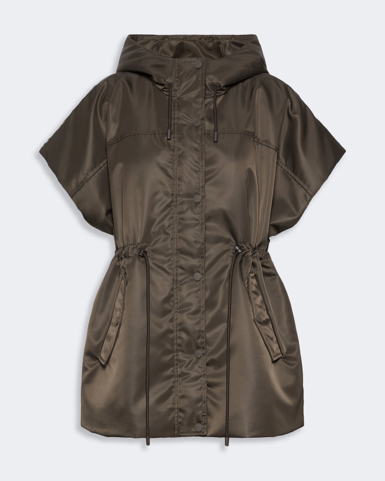 Dorigano Sleeveless Quilted Waistcoat - Mud