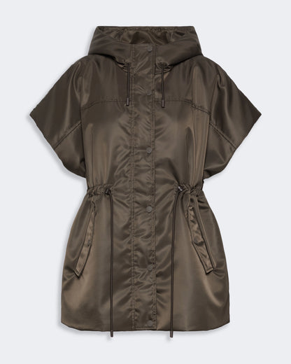 Dorigano Sleeveless Quilted Waistcoat - Mud