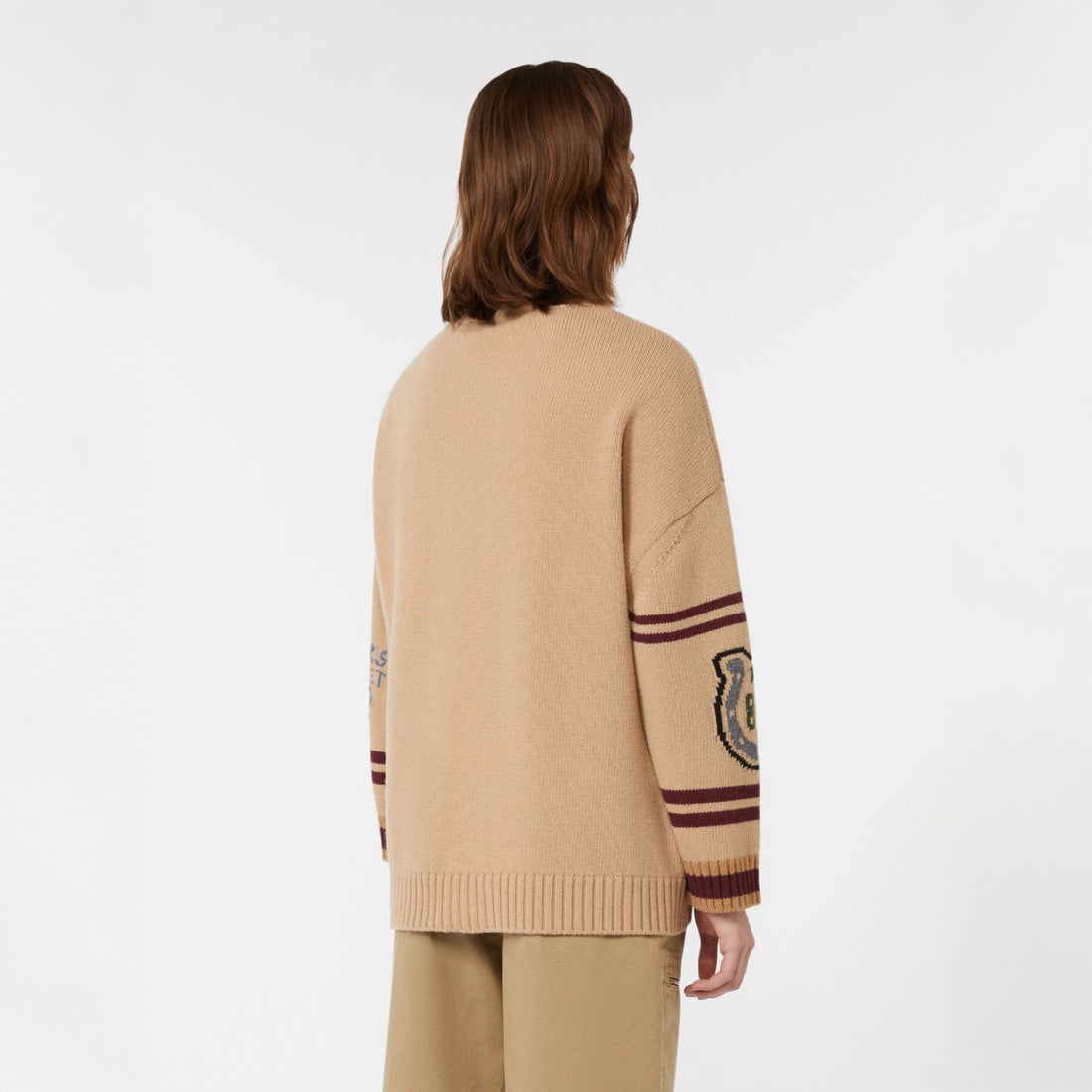 Belgio Intarsia Cardigan - Beige