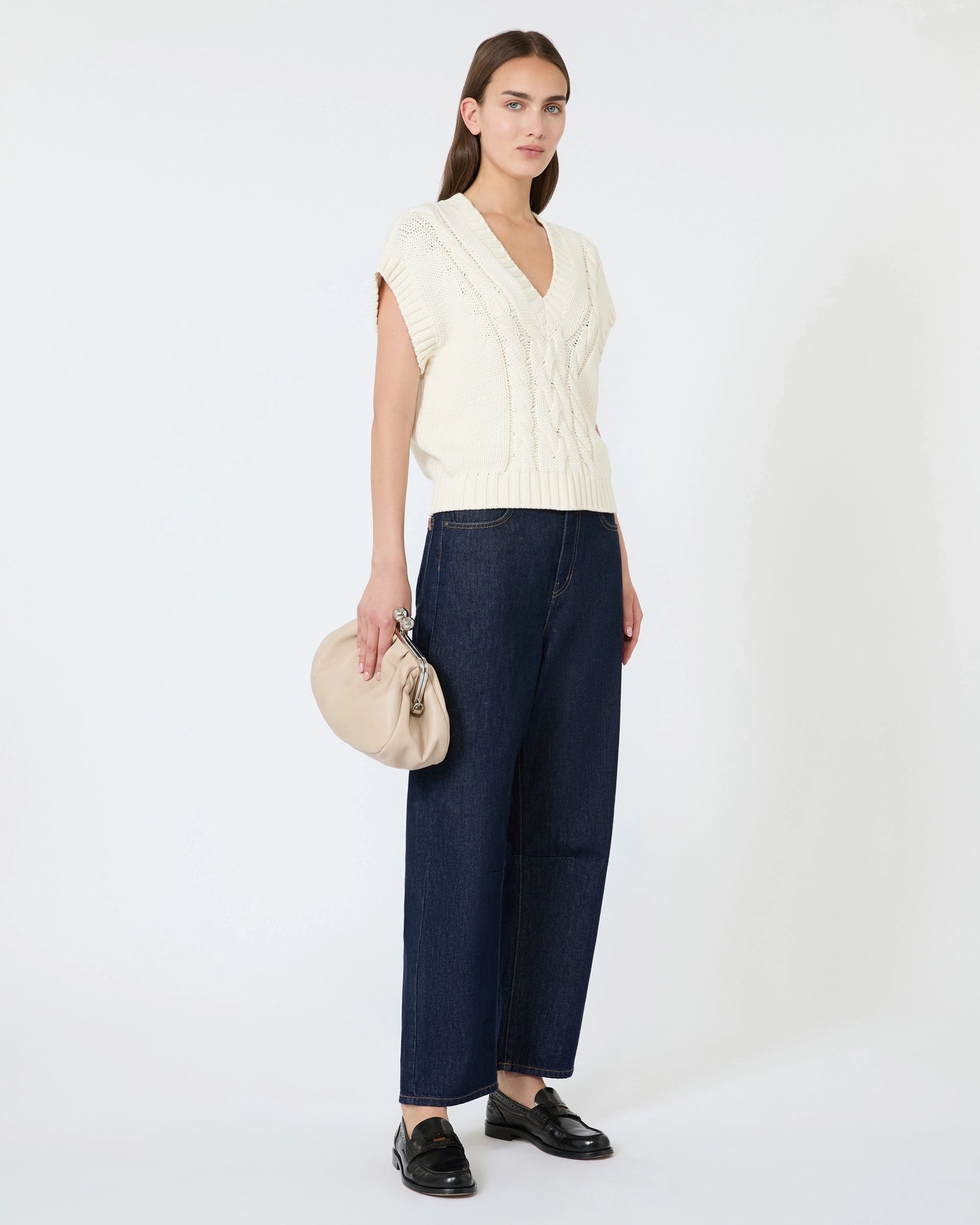 Pascia Knitted Tank - Beige