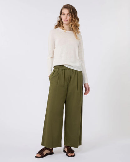 Atzeco Linen Basic Knit - White