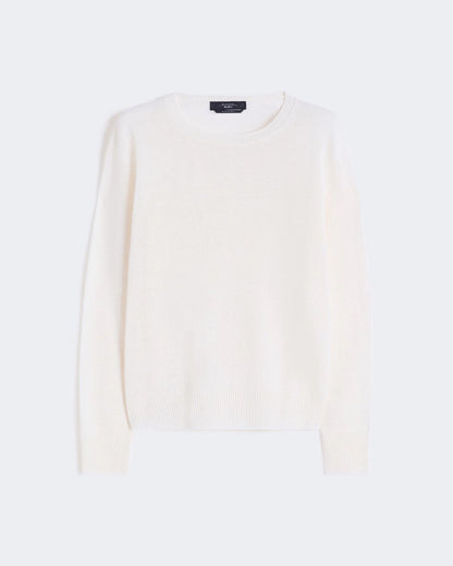 Atzeco Linen Basic Knit - White