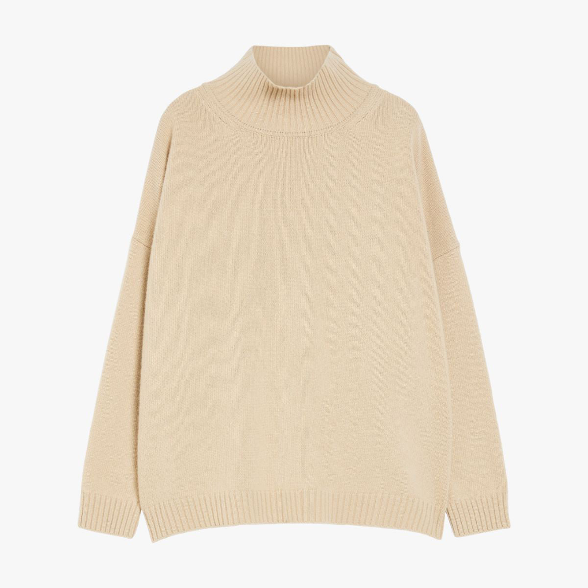 Borgia Wool Roll Neck Jumper - Sand