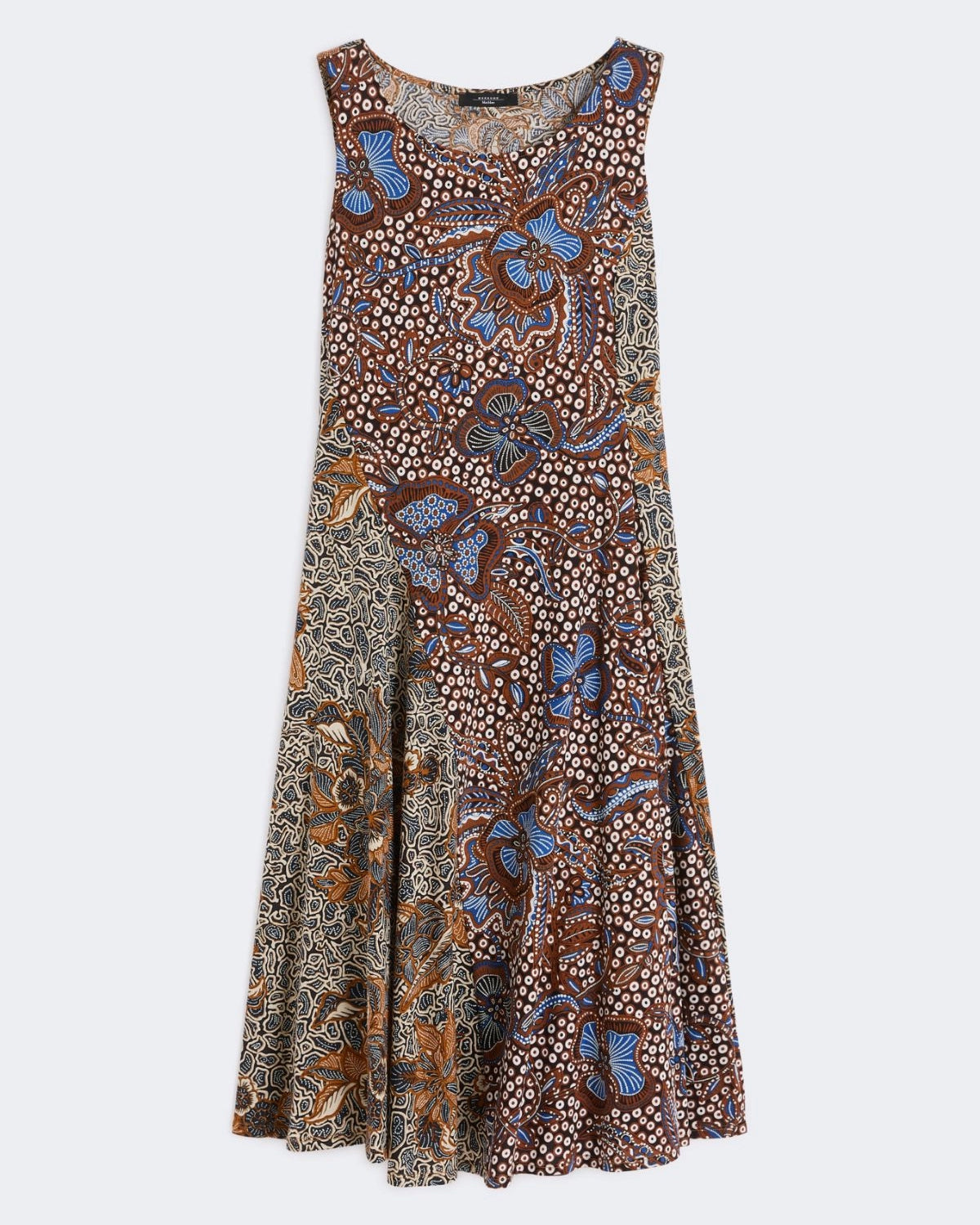 Pausa Jersey Sless Dress - Brown Multi