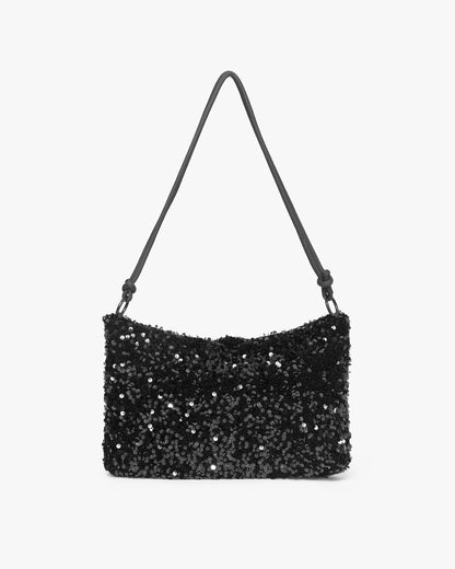Day Sequin Shoulder Bag - Black