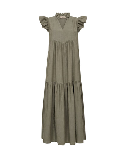 Waldy Izha Dress - Burnt Olive