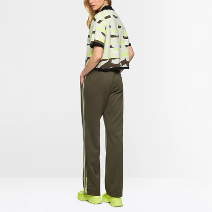Washington Wide Leg Trousers - Olive Drab