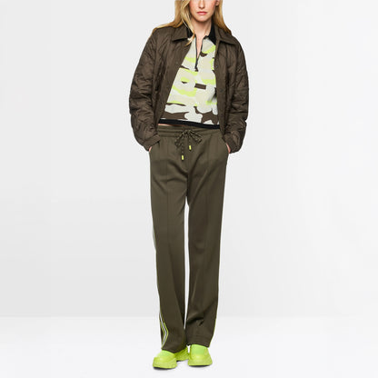 Washington Wide Leg Trousers - Olive Drab