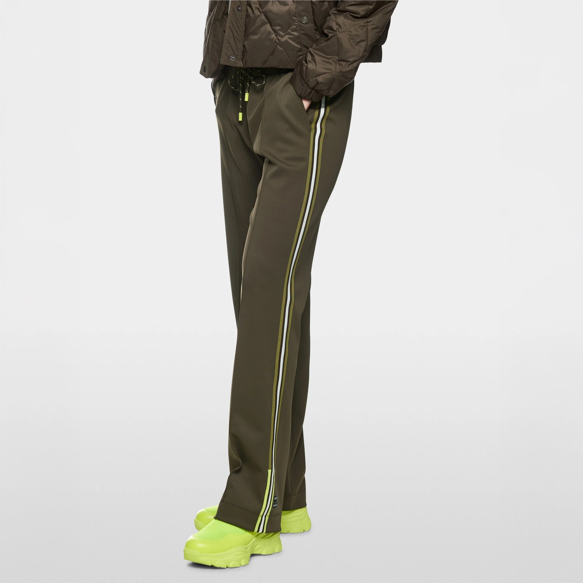 Washington Wide Leg Trousers - Olive Drab