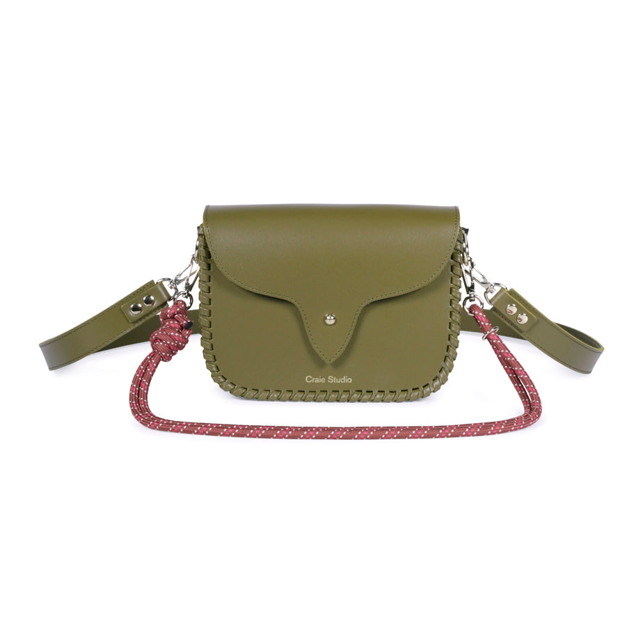 West Calf Leather Bag - Khaki