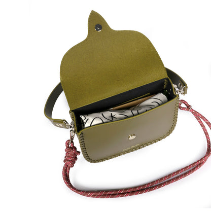 West Calf Leather Bag - Khaki
