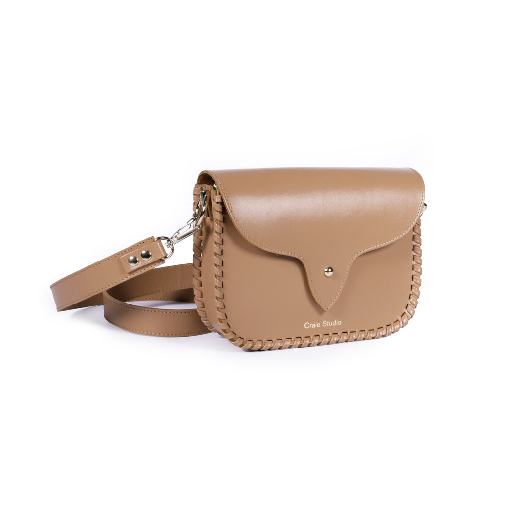 West Calf Leather Bag - Mocha