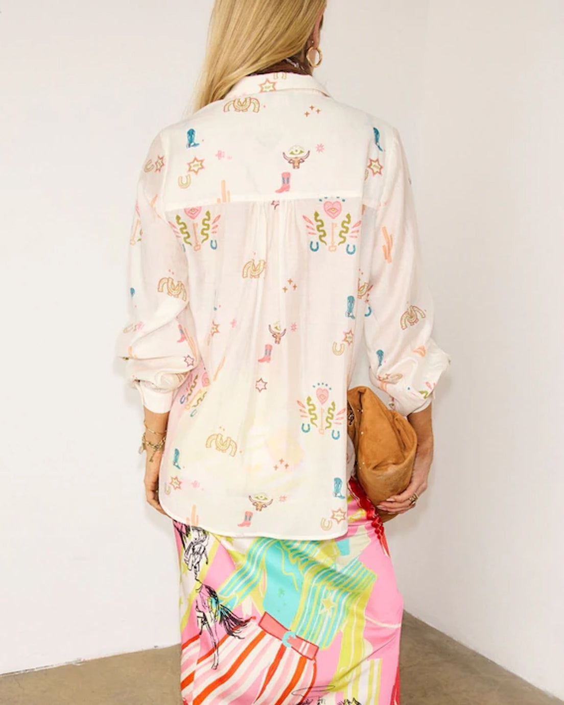 Western Icon Miley Shirt - Multi