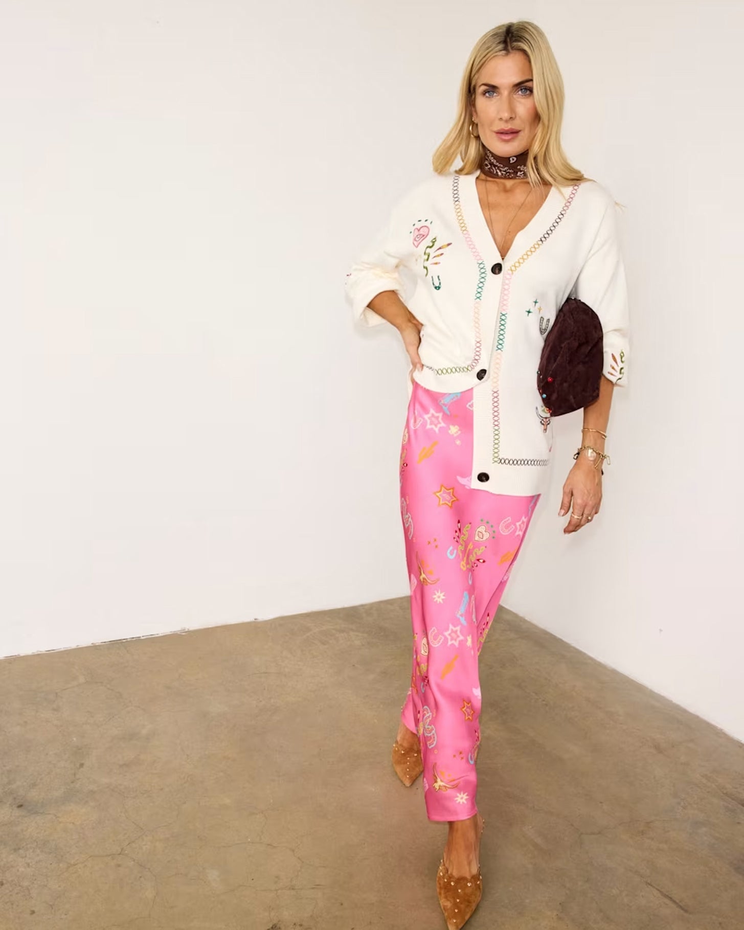 Cream Western Martha Cardigan - Cream