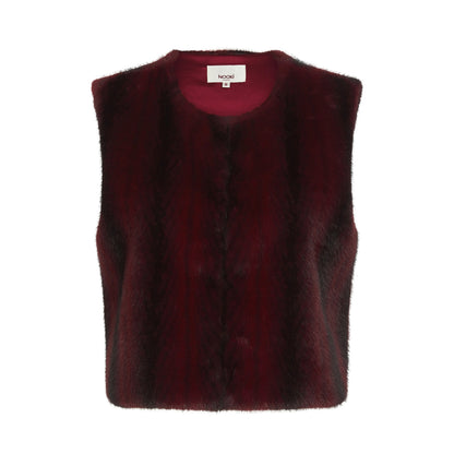 Edelweiss Gilet - Plum Zig Zag