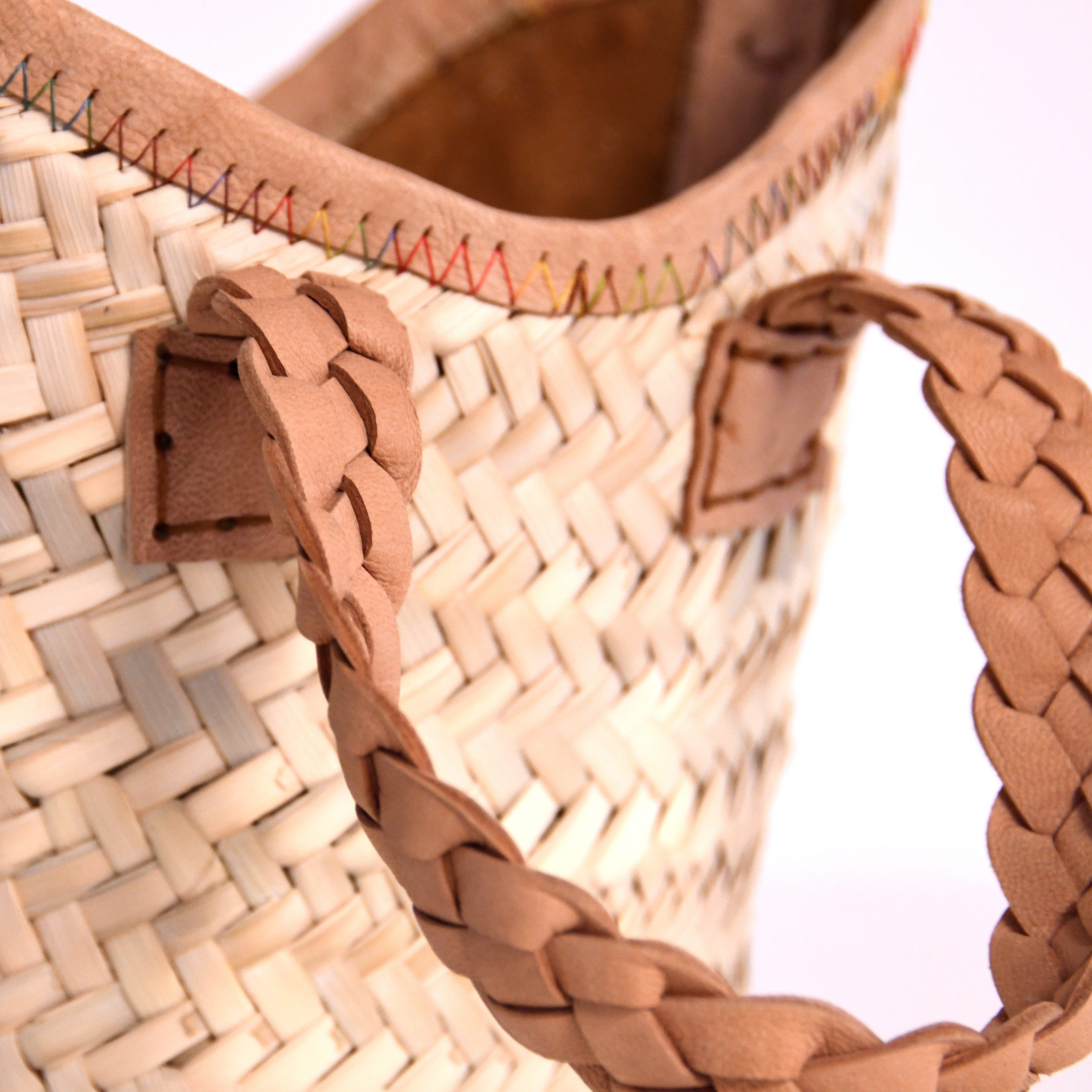 Yza Basket Weave Bag X-Small - Nude