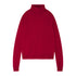 Distressed Roll Collar - Burgundy