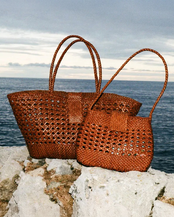 Rixo x Dragon Diffusion Lucine Leather Bag - Tan