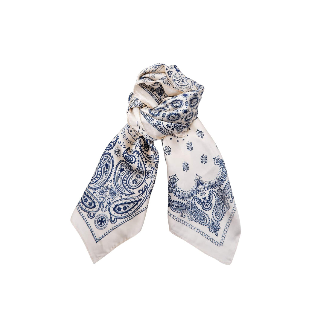 Paisley Mini Scarves - Blue