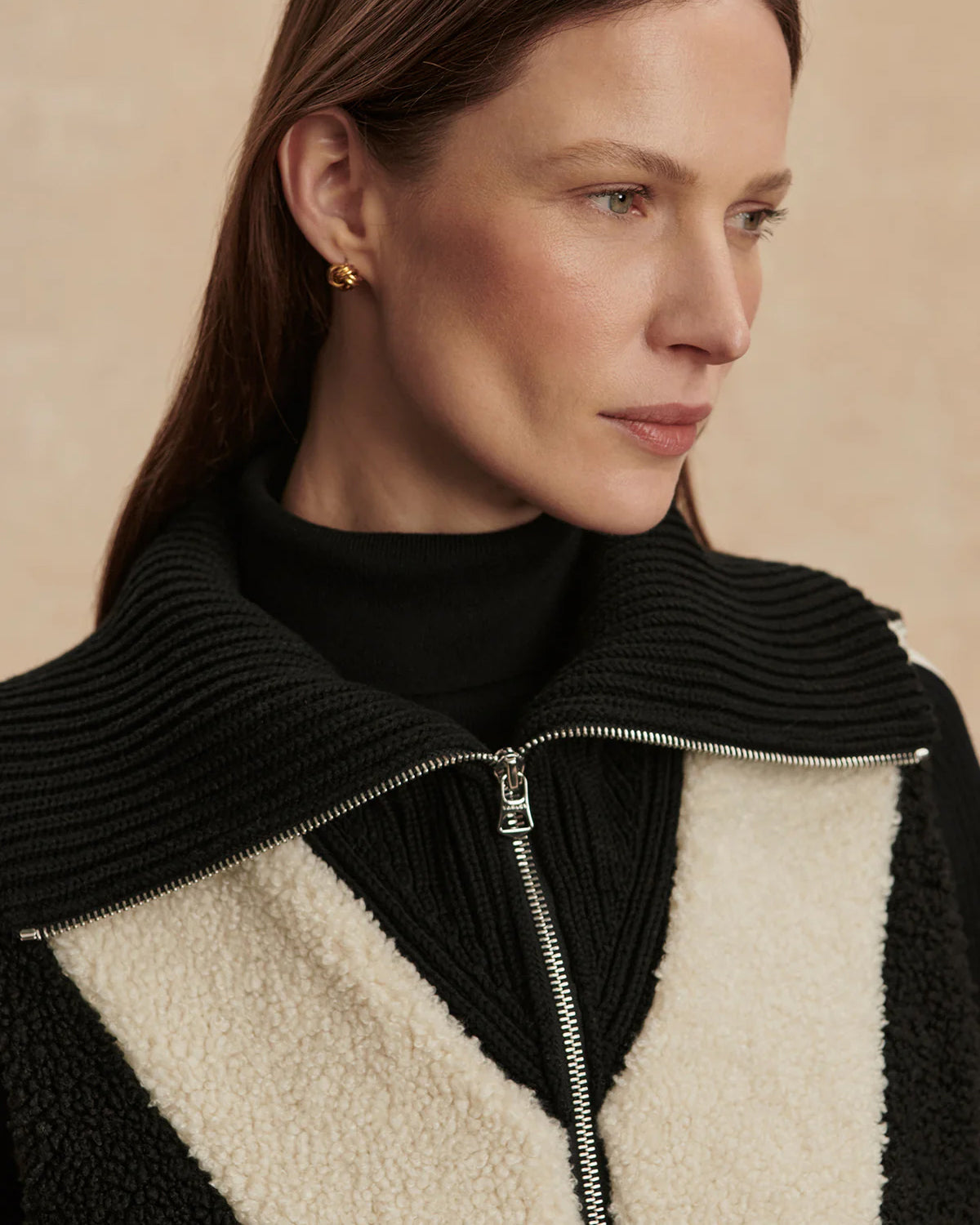 Caspian Sherpa Gilet - Black