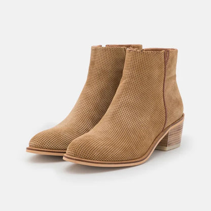 Textured Ankle Boot - Sand