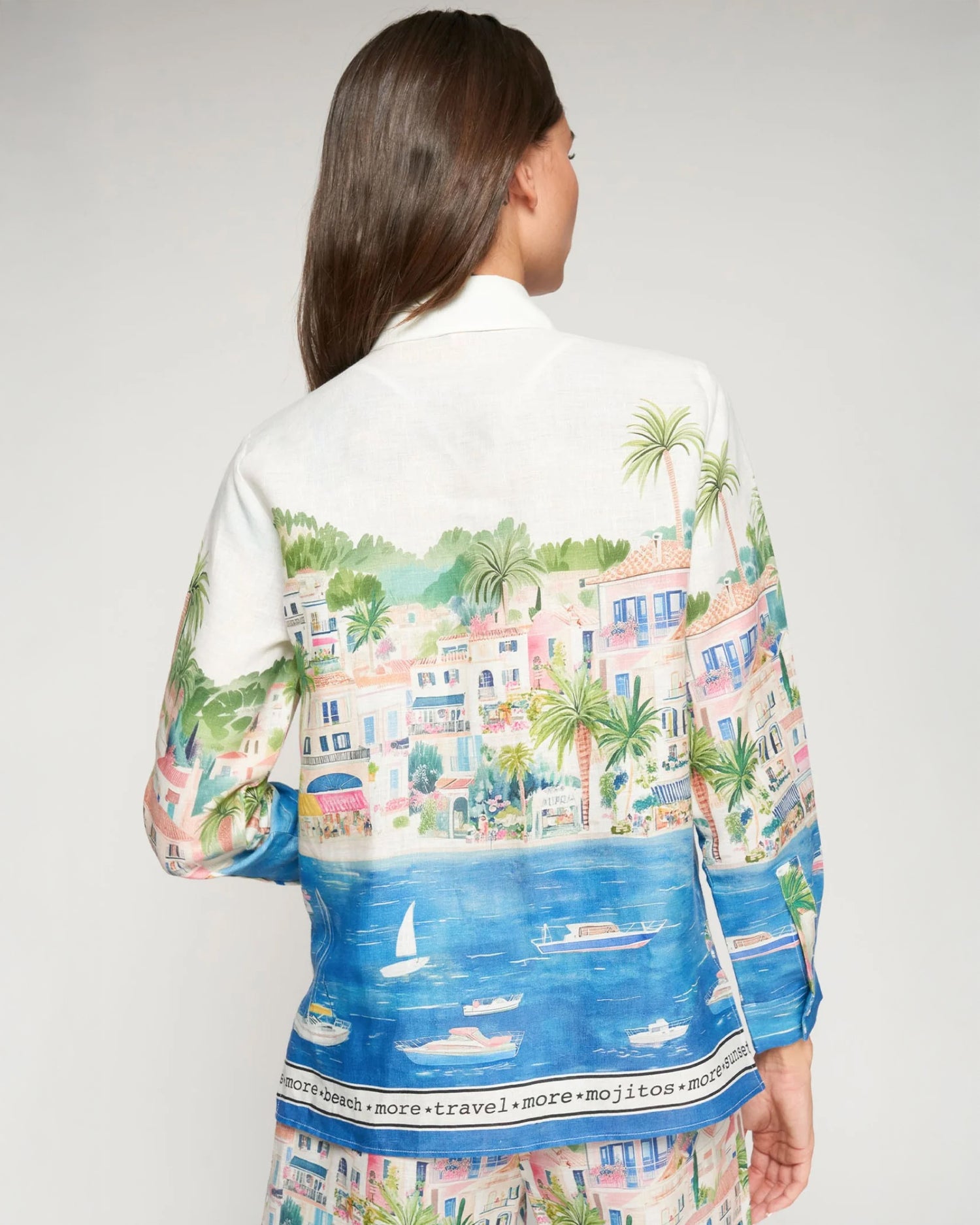 Tea Seaside Print Shirt - Multi