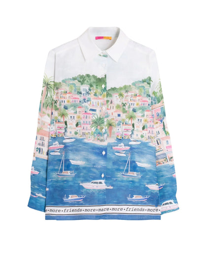 Tea Seaside Print Shirt - Multi