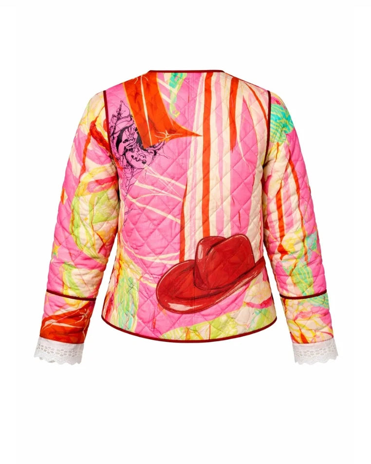 Pink Dallas Reversible Jacket - Multi