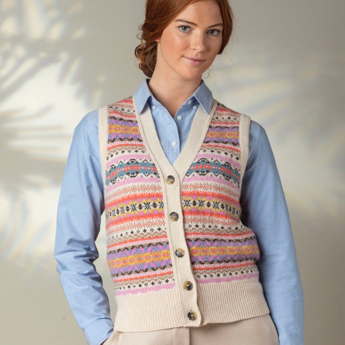 Kinross Waistcoat - Coral