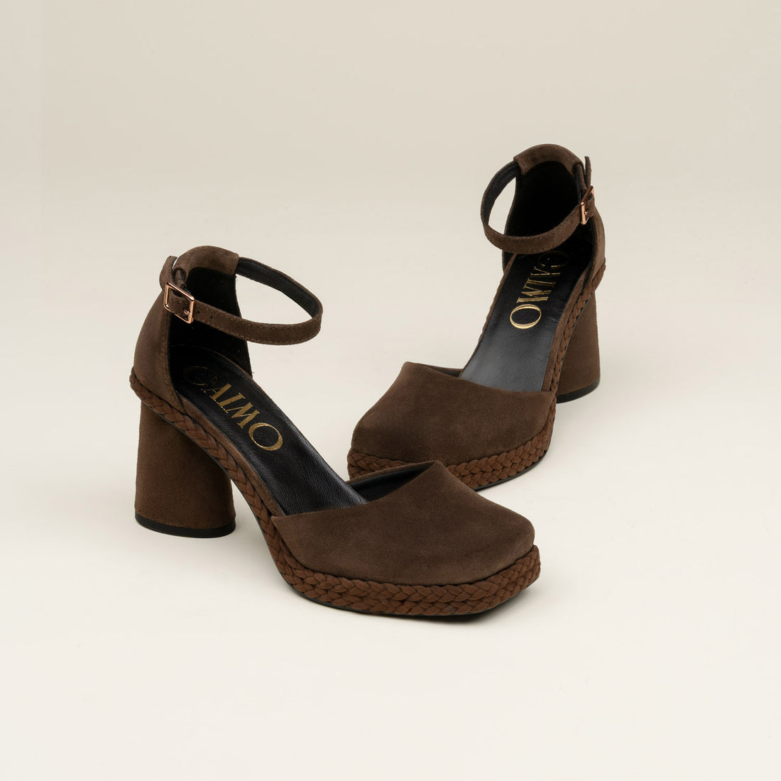 Eldon Block Heel Shoe - Chocolate