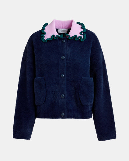 Jardener Knitted Cardigan - Dark Night