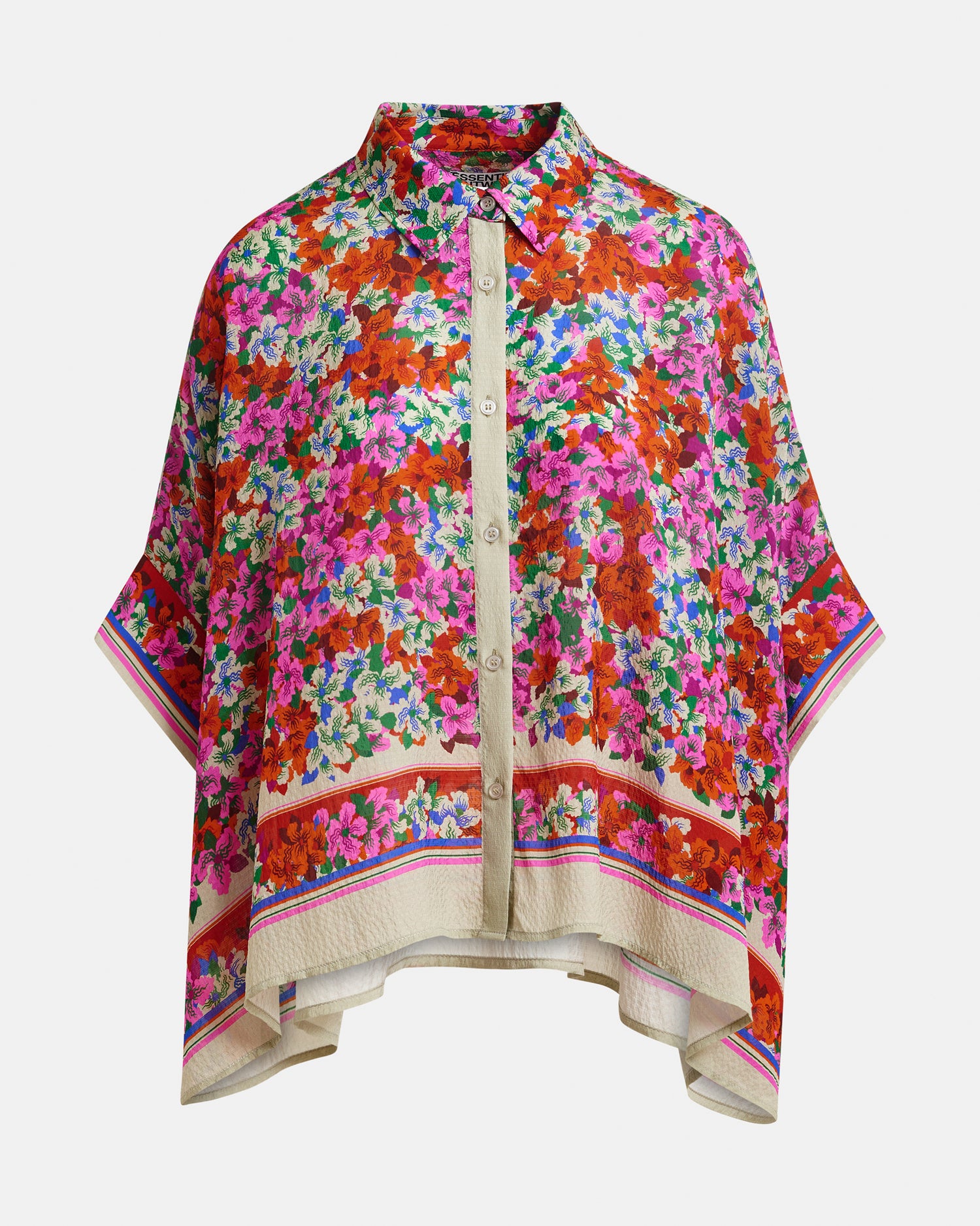 Jirt Oversized Shirt - Fire Glow