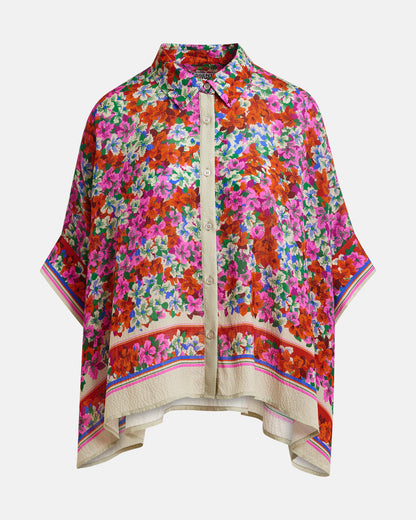 Jirt Oversized Shirt - Fire Glow