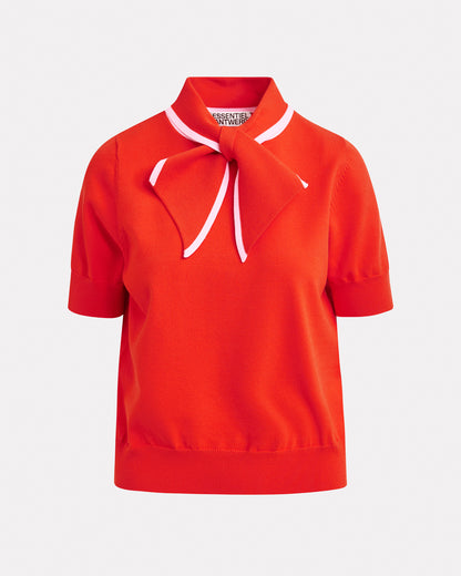 Jonda Contrast Colour Polo - Orange Brulee