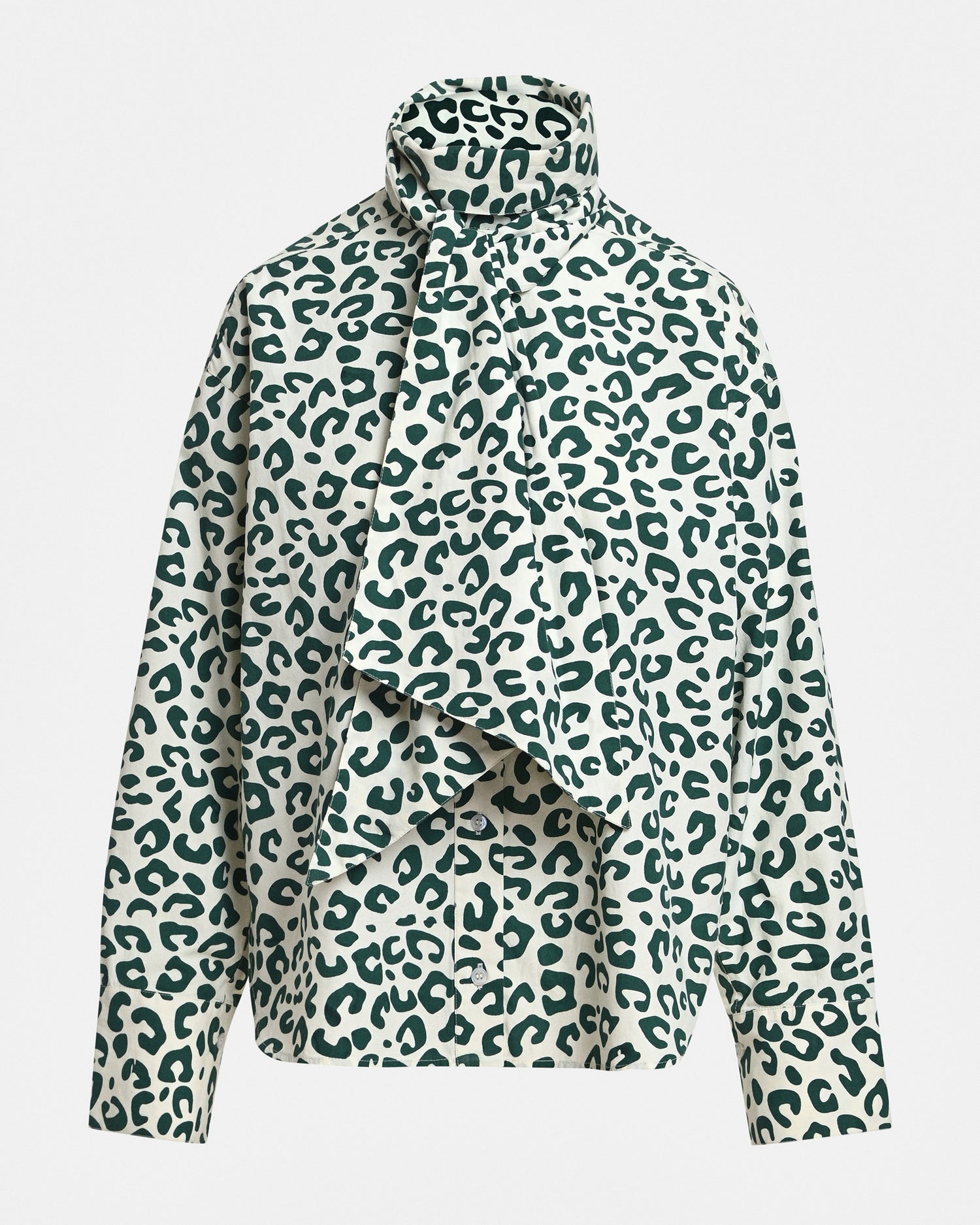 Khaleesi Pussy Bow Tie Shirt - Off White