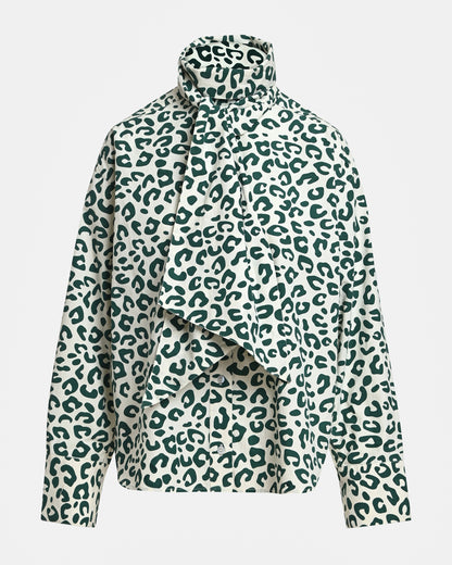 Khaleesi Pussy Bow Tie Shirt - Off White