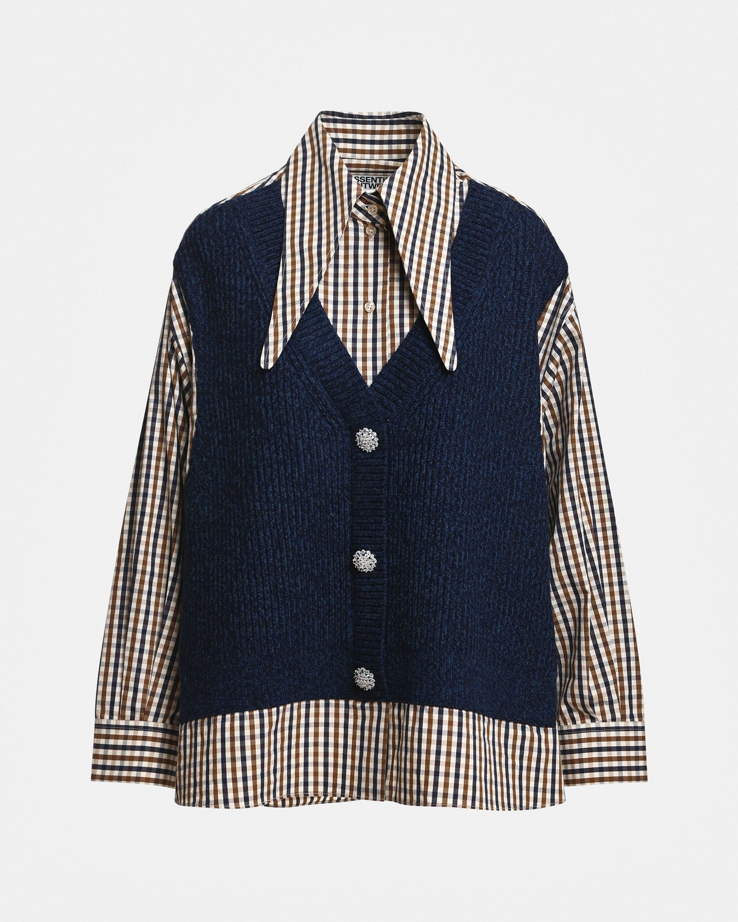 Kute Fabric Mix Shirt - Kiwi Queen