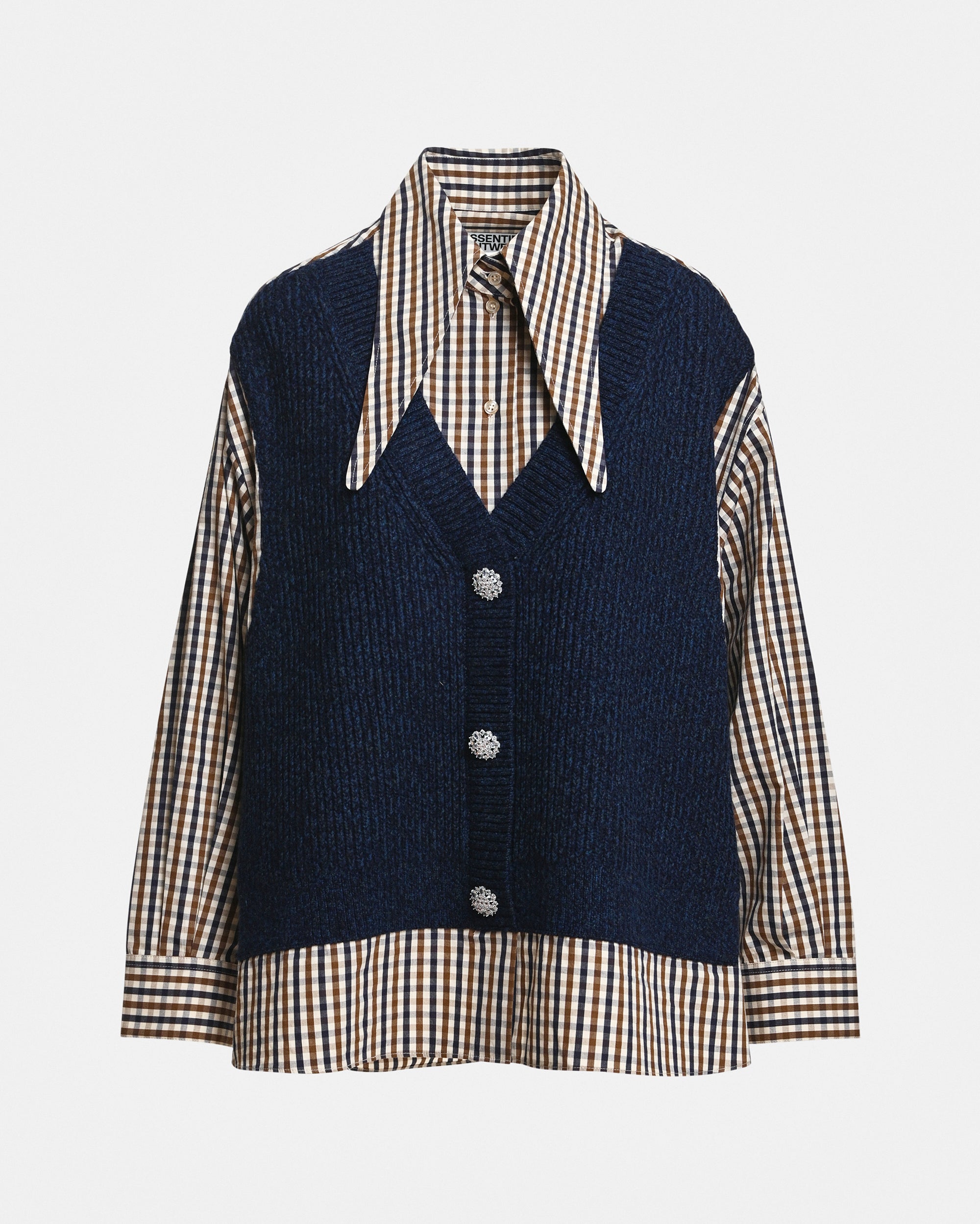 Kute Fabric Mix Shirt - Kiwi Queen