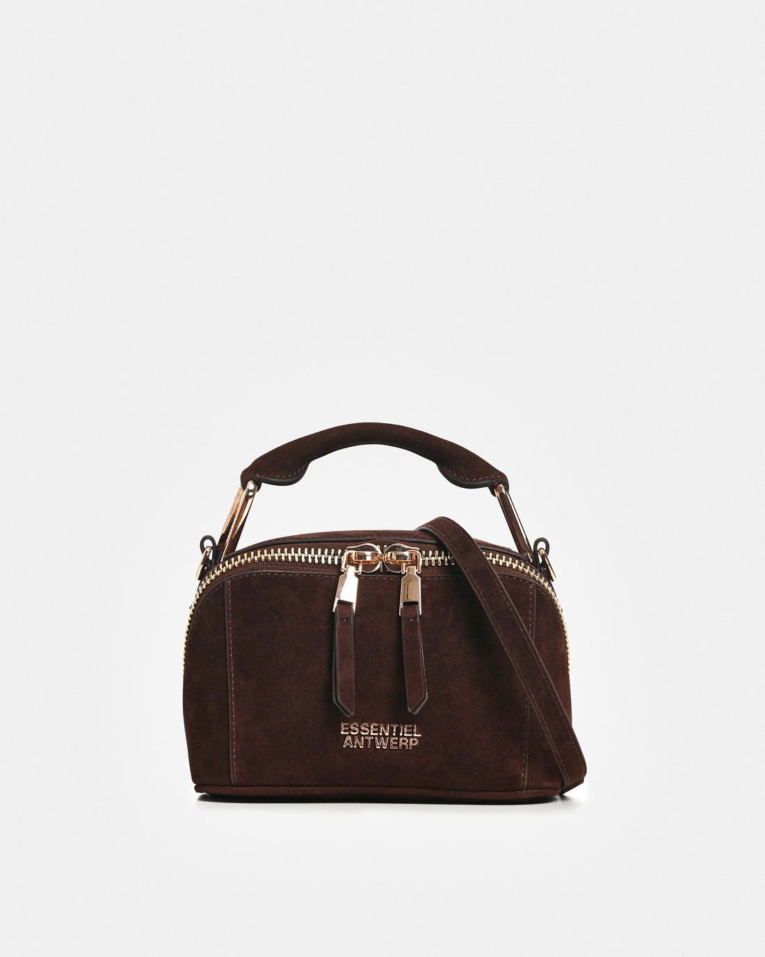 Kyla Suede Leather Bobbi Bag - Cigar Lounge