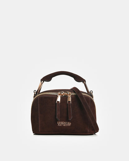 Kyla Suede Leather Bobbi Bag - Cigar Lounge