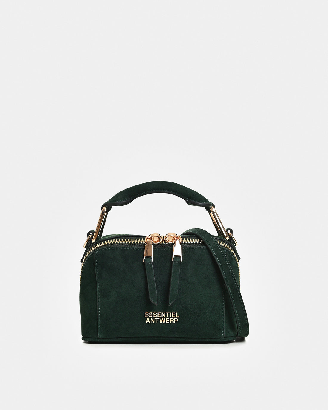Kyla Suede Leather Bobbi Bag - Forest Whisper